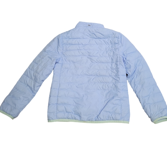 Vineyard Vines light blue periwinkle lightweight packable down puffer jacket - Picture 4 of 10